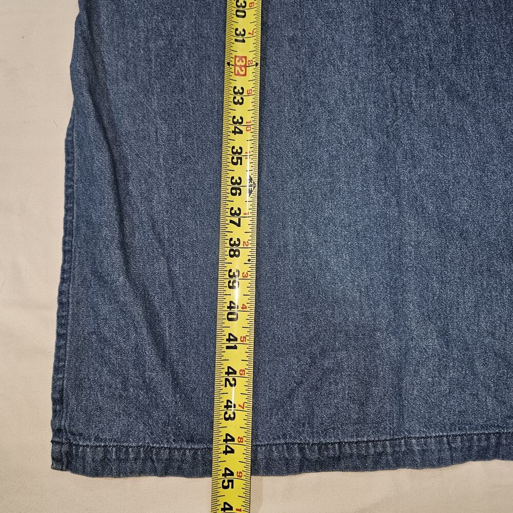 Vintage Original TY Wear Sleeveless Denim Dress Jean Romper Size 10P Cotton - Picture 4 of 5